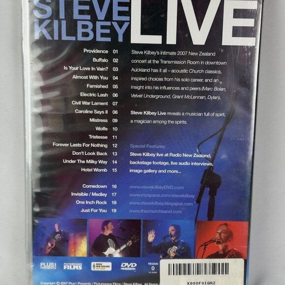 SEALED Steve Kilbey Live DVD The Church Frontman New Zealand RARE OOP - Picture 2 of 2